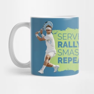 Serve Rally Smash Repeat Mug